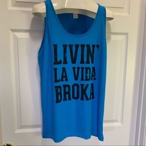 American Apparel Neon Blue Tank Top NWOT Size XL